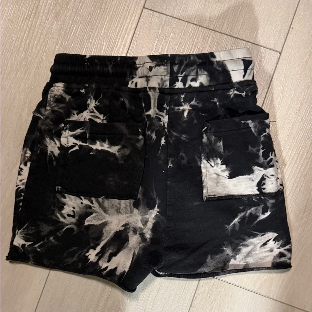 Superism Vision Tie-Dye Kid’s Black & White Shorts with pockets on front &  back